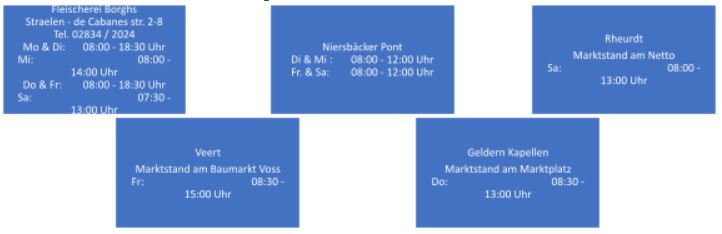 Onlineshop Fleischerei Borghs